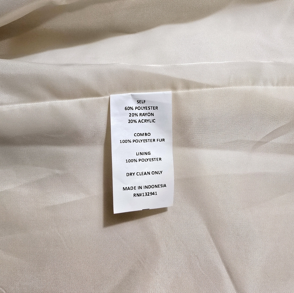 Amanda Uprichard Ivory Carrington Coat Sz Medium - Picture 13 of 17